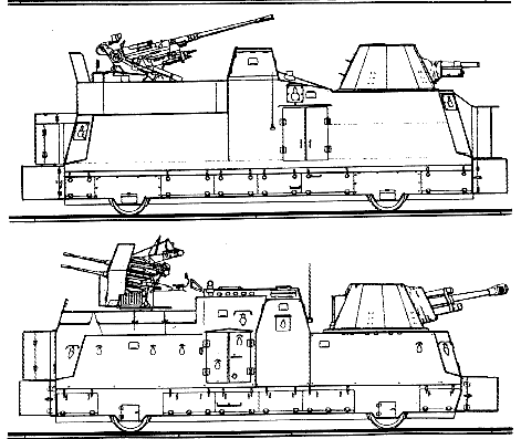 Train BR 42 - BP44 - drawings, dimensions, figures