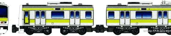 Train B Train Shorty Series E231 Yamanote - drawings, dimensions, pictures
