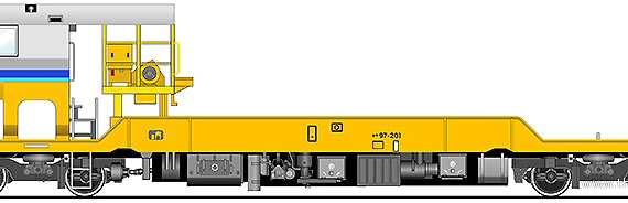 Train Barranquilla 97-201 - drawings, dimensions, figures