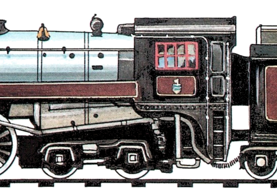 CPR Royal Hudson Class 4-6-4 (1937) - drawings, dimensions, pictures