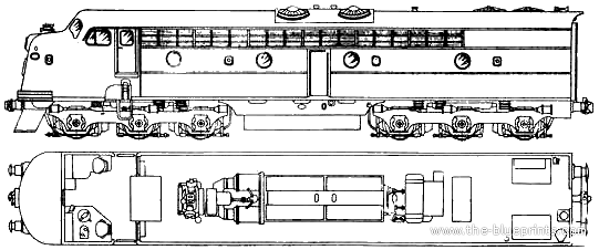 Поезд Clyde Engineering 42 Class Diesel - Electric - чертежи, габариты, рисунки