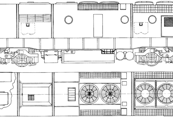 Поезд Clyde Engineering 81 Class Diesel - Electric - чертежи, габариты, рисунки