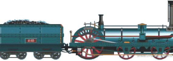 Crampton train - drawings, dimensions, figures
