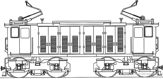 EDR Electric Locomotive train - drawings, dimensions, figures