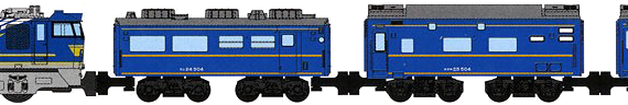 Train EF510 - drawings, dimensions, figures