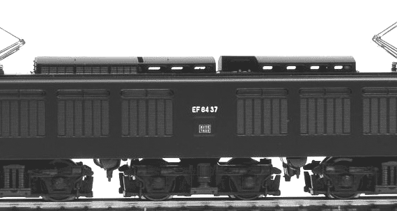 Поезд EF64 37 - чертежи, габариты, рисунки