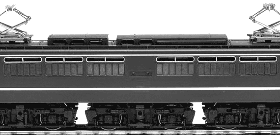 Train EF65-1000 - drawings, dimensions, figures