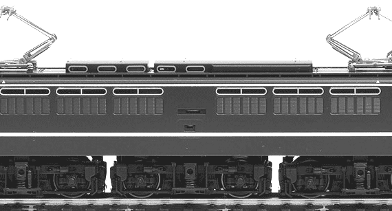 Поезд EF65-500 Type F - чертежи, габариты, рисунки