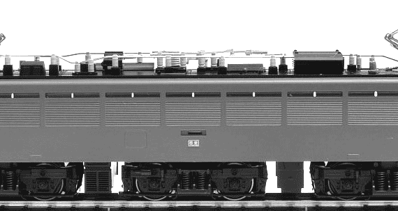 Train EF80 - drawings, dimensions, figures