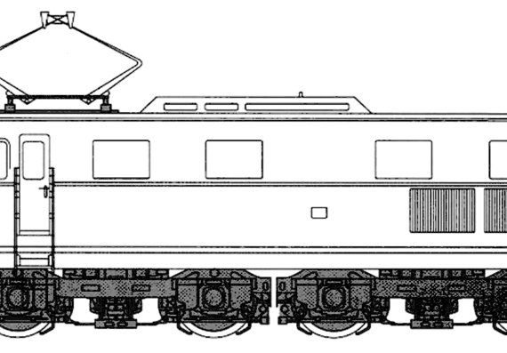 Train EH10 - drawings, dimensions, figures