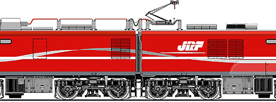 Train EH500-901 - drawings, dimensions, figures