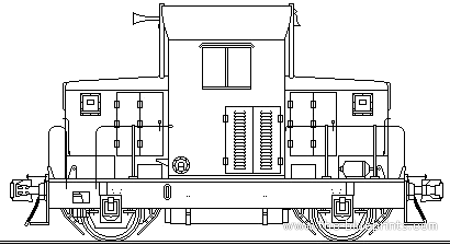 Поезд EMD Model 40 Heavy Frame - чертежи, габариты, рисунки