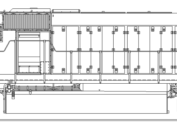 Train EMD SD60 - drawings, dimensions, figures