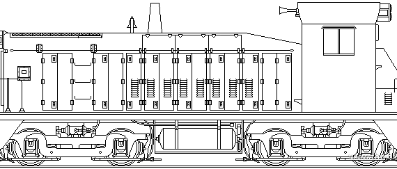 Train EMD SW8 - drawings, dimensions, figures