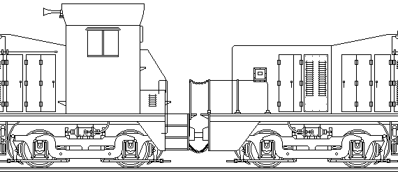 Train EMD TR4 - drawings, dimensions, figures