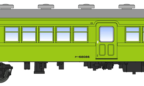 Train EMU 54 - drawings, dimensions, figures