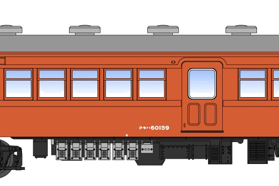 Train EMU 60 - drawings, dimensions, figures