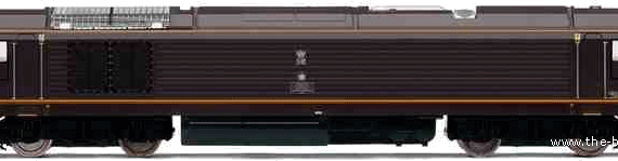 Поезд EWS Bo-Bo Diesel Electric Class 67 - чертежи, габариты, рисунки