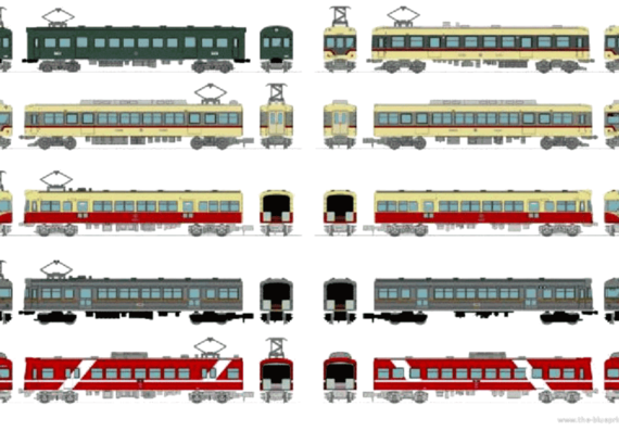 Поезд JNR - чертежи, габариты, рисунки