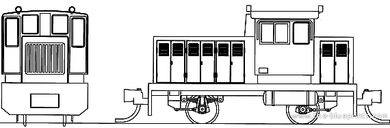 Поезд JNR 25t Switcher - чертежи, габариты, рисунки