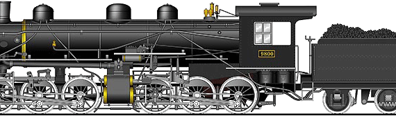 JNR Class 9800 train - drawings, dimensions, figures