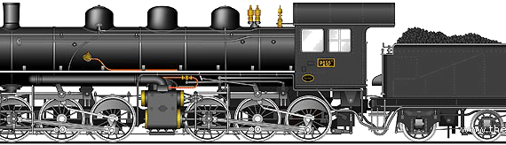 Поезд JNR Class 9850 - чертежи, габариты, рисунки