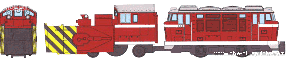 Train JNR DD53 - drawings, dimensions, figures