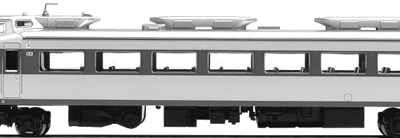Train JNR Kuha 481-26 - drawings, dimensions, figures