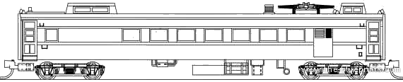 Поезд JNR Oya 36 2051 - чертежи, габариты, рисунки