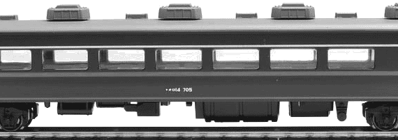 JNR Series 14 Yutori train - drawings, dimensions, pictures