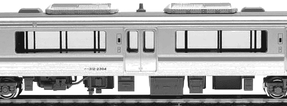 Поезд JNR Series 313-2300 - чертежи, габариты, рисунки