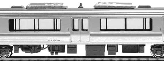Поезд JNR Series 313-2500 - чертежи, габариты, рисунки