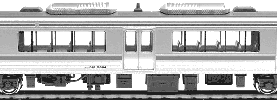 Поезд JNR Series 313-5000 - чертежи, габариты, рисунки