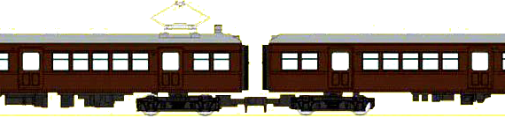 Поезд JNR Series 40 - чертежи, габариты, рисунки