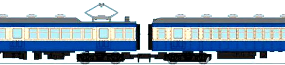 Поезд JNR Series 51 - чертежи, габариты, рисунки