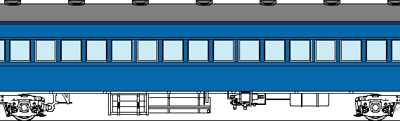 Train JNR Suhafu 433 - drawings, dimensions, figures