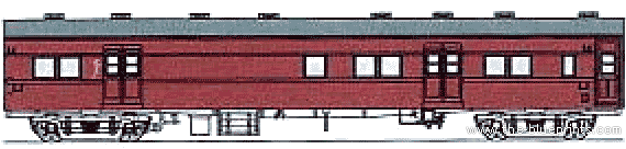 Поезд JNR Suyuni 60 1~47 - чертежи, габариты, рисунки