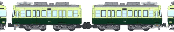 Поезд JNR Type 600 - чертежи, габариты, рисунки