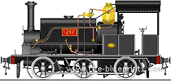 Train JR Form 1292 - drawings, dimensions, figures