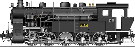 JR Form 4110 train - drawings, dimensions, figures