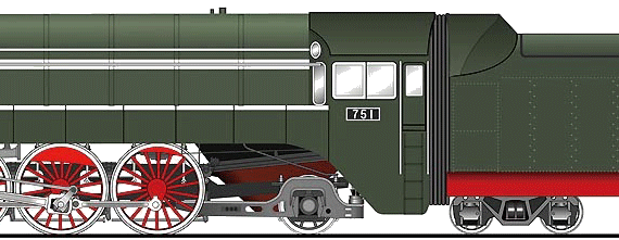 JR Form 751 train - drawings, dimensions, figures
