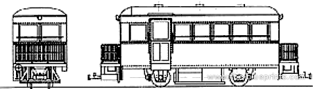 Поезд Ji 61 Diesel Igasa Railway - чертежи, габариты, рисунки