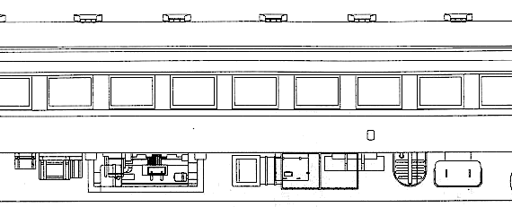 Kiha 09 train - drawings, dimensions, figures