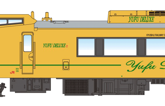 Train Kiha 1000 183 - drawings, dimensions, figures
