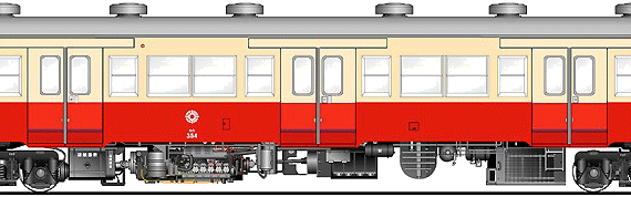 Kiha 350 train - drawings, dimensions, figures