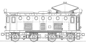 Kinki Nippon De51 train - drawings, dimensions, pictures
