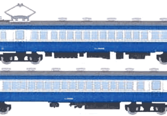Kokutetsu Type 42 Iida Line train - drawings, dimensions, figures
