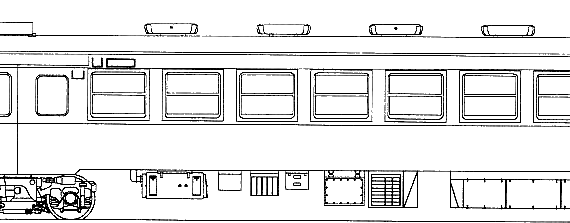 Train Kumoha 451 - drawings, dimensions, figures