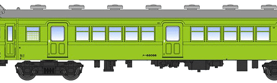 Train Kumoha 54 - drawings, dimensions, figures