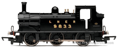 Поезд LNER Class J83 0-6-0 - чертежи, габариты, рисунки
